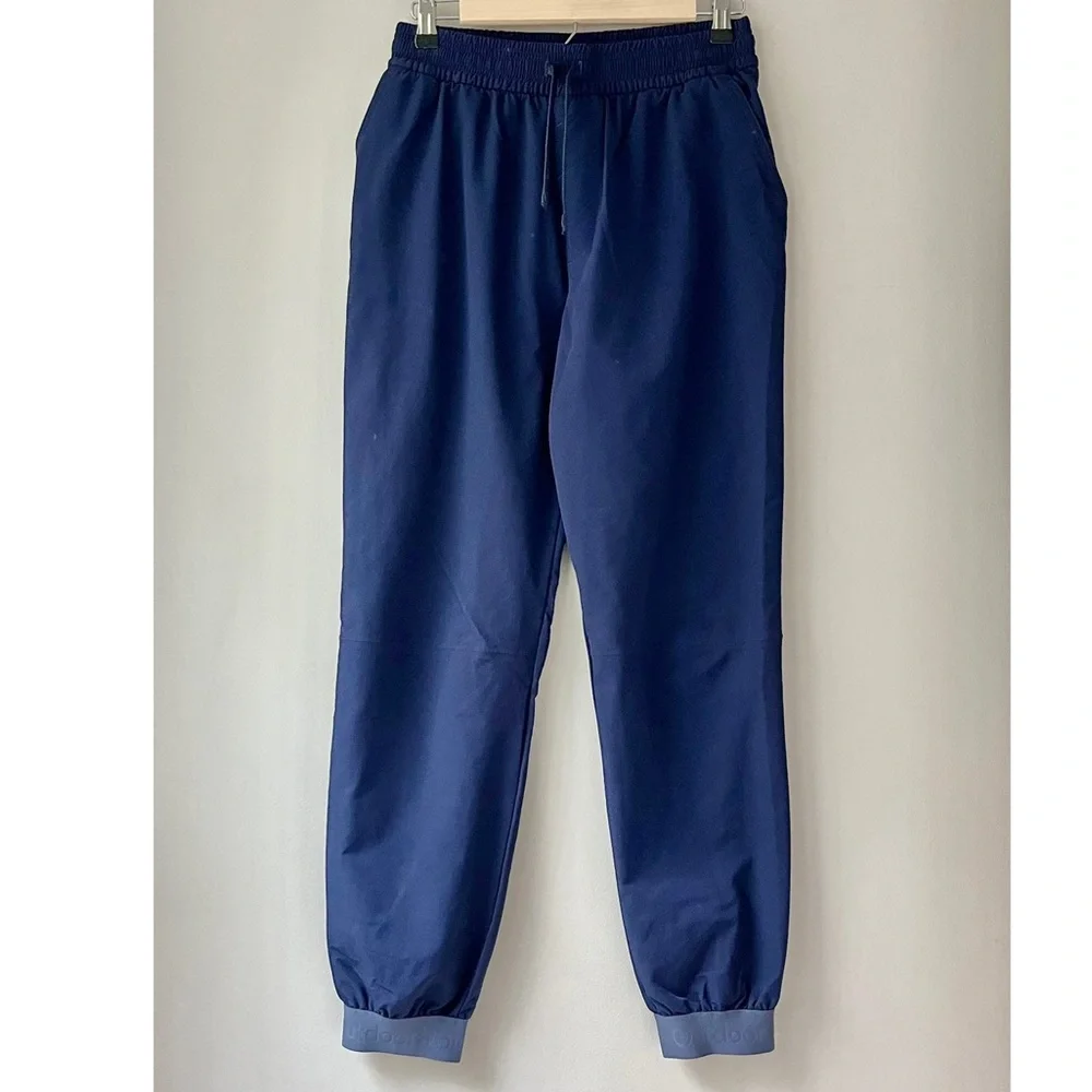Outdoor Voices | Blue RecTrek Electric Navy Performance Elastic Logo Jogger Pant